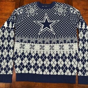 Dallas Cowboys NFL Reindeer Sweater‎ Size M
